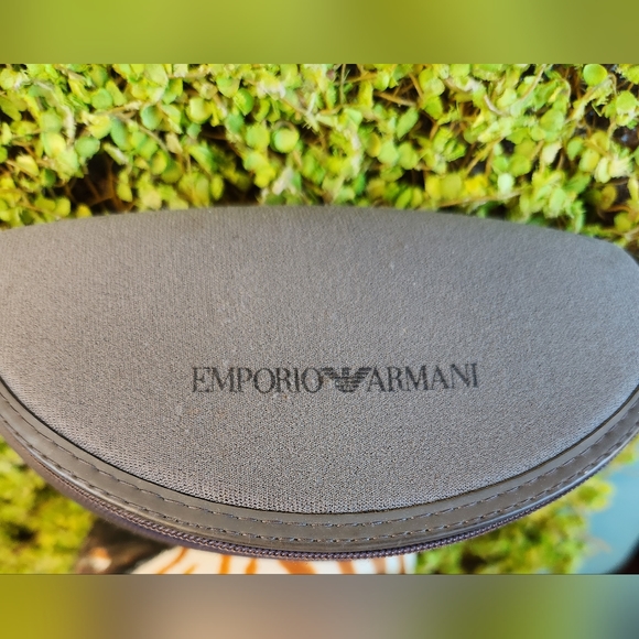 GIORGIO ARMANI Black Grey Striped Vtg Oversized GA 205/S BK6 Logo Sunglasses EUC - Picture 14 of 16